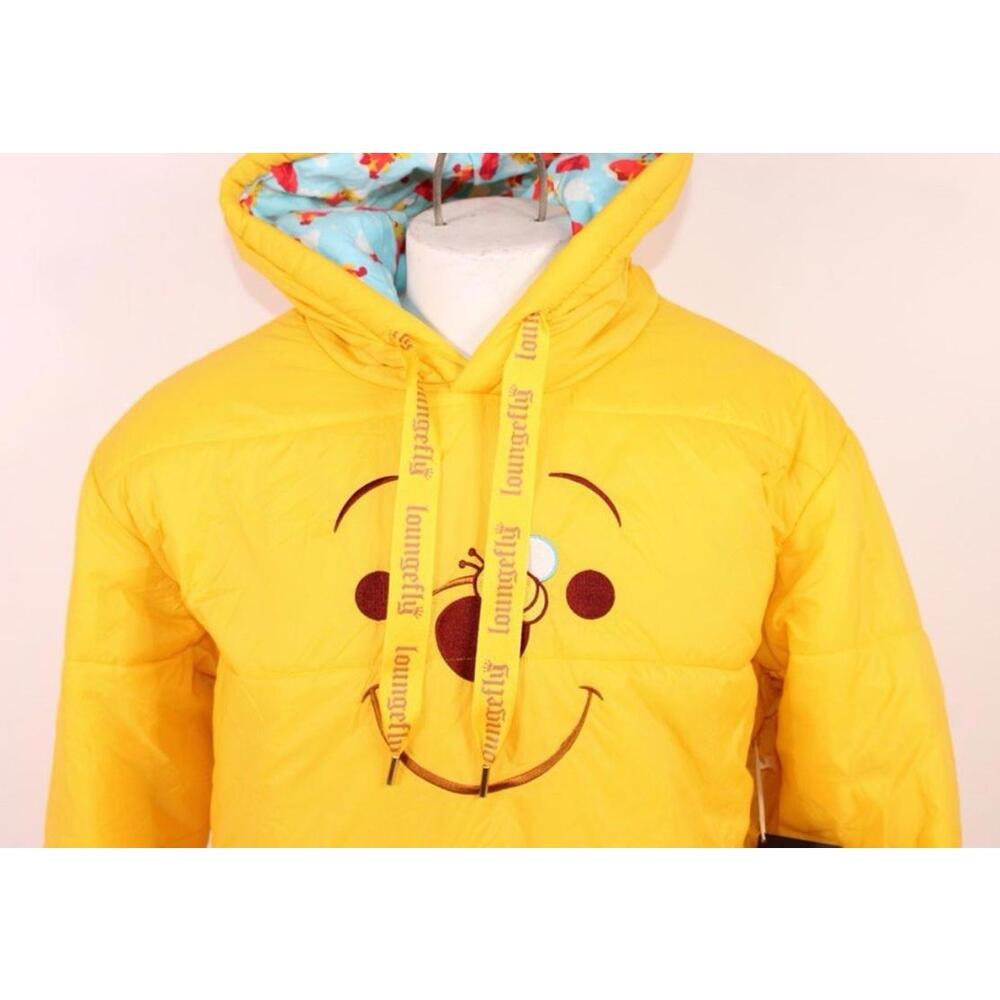 Disney Loungefly Winnie The Pooh Puffer Hoodie Size Medium NWT - Picture 4 of 13